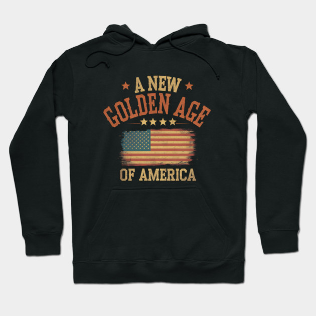 New Age of America, USA Flag Hoodie by logiamerch