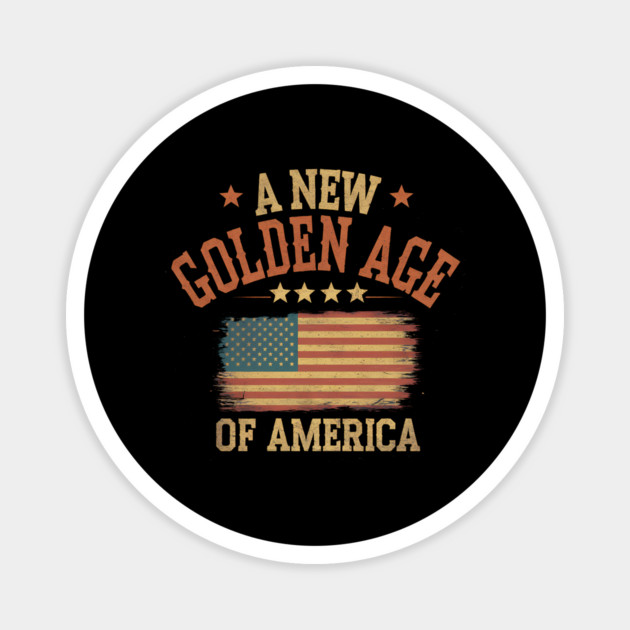 New Age of America, USA Flag Magnet by logiamerch