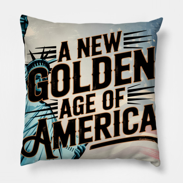 New Age of America, USA Flag Pillow by logiamerch