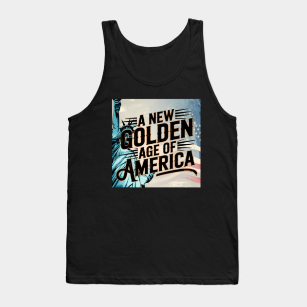 New Age of America, USA Flag Tank Top by logiamerch