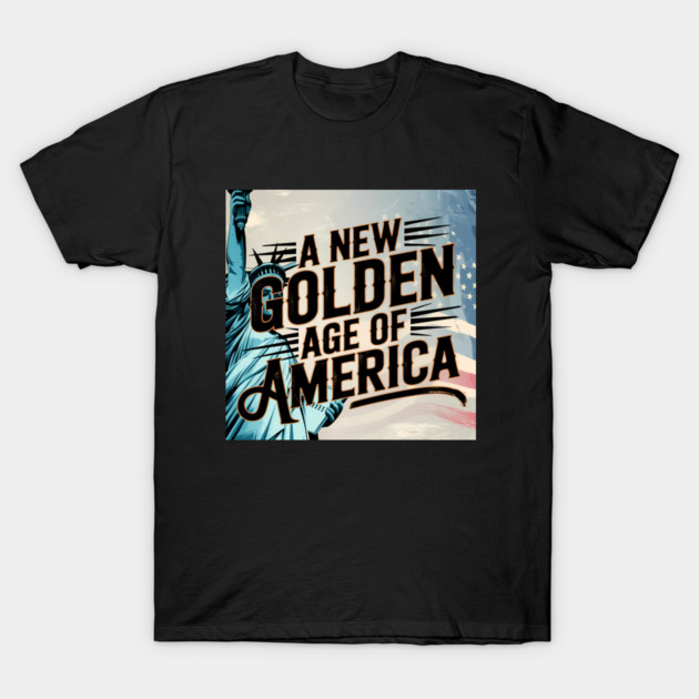New Age of America, USA Flag T-Shirt by logiamerch
