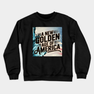 New Age of America, USA Flag Crewneck Sweatshirt