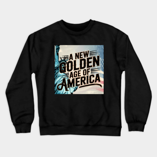 New Age of America, USA Flag Crewneck Sweatshirt by logiamerch