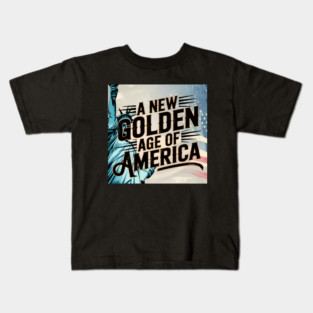 New Age of America, USA Flag Kids T-Shirt