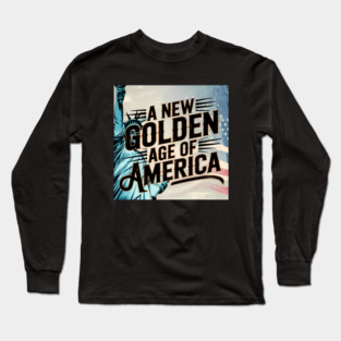 New Age of America, USA Flag Long Sleeve T-Shirt