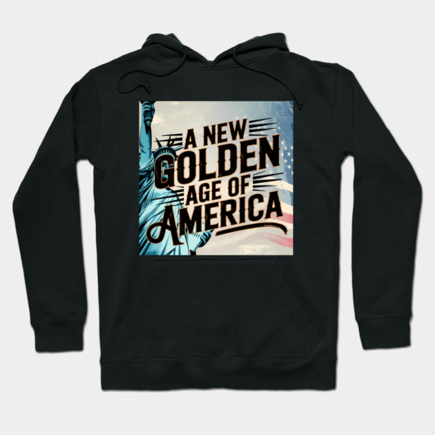 New Age of America, USA Flag Hoodie by logiamerch