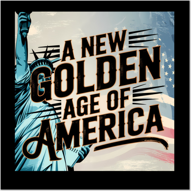 New Age of America, USA Flag Wall Art by logiamerch