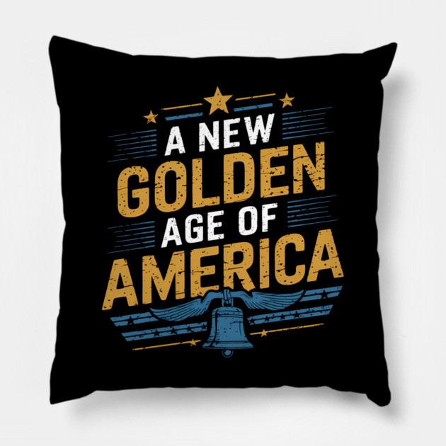 New Age of America, USA Flag Pillow by logiamerch