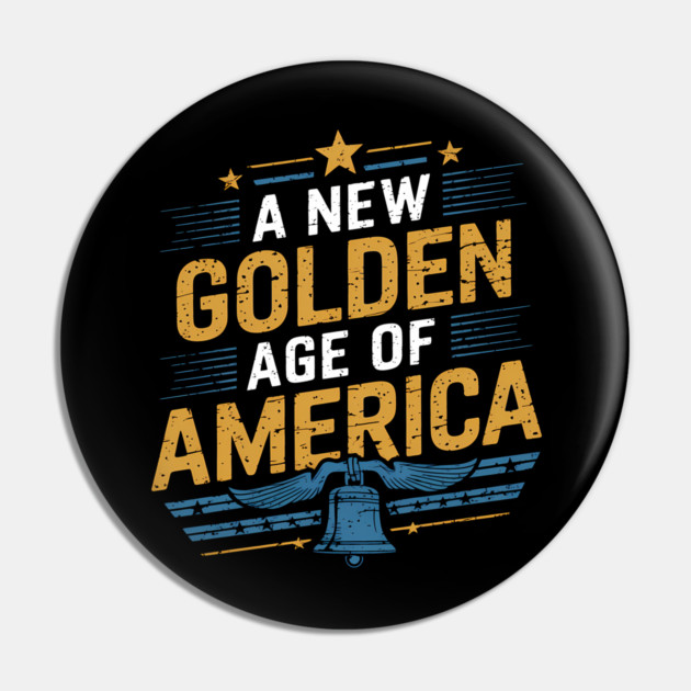 New Age of America, USA Flag Pin by logiamerch
