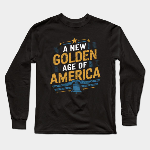 New Age of America, USA Flag Long Sleeve T-Shirt by logiamerch