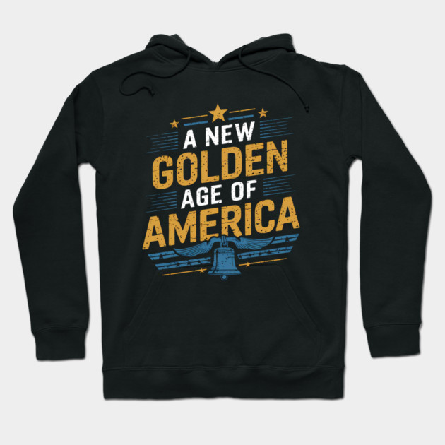New Age of America, USA Flag Hoodie by logiamerch
