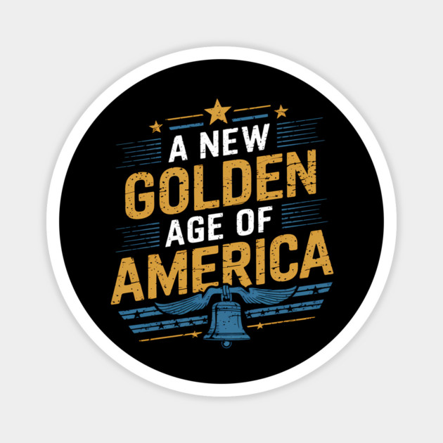New Age of America, USA Flag Magnet by logiamerch