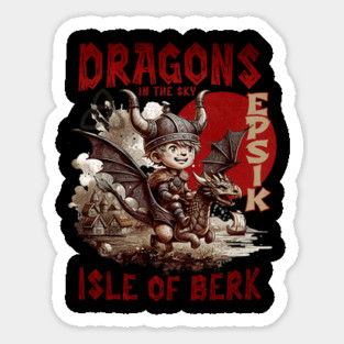 Flying Dragon Viking boy in a Viking Village - It's going to be EPIC! Magnet