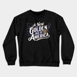 New Age of America, USA Flag Crewneck Sweatshirt