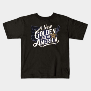 New Age of America, USA Flag Kids T-Shirt