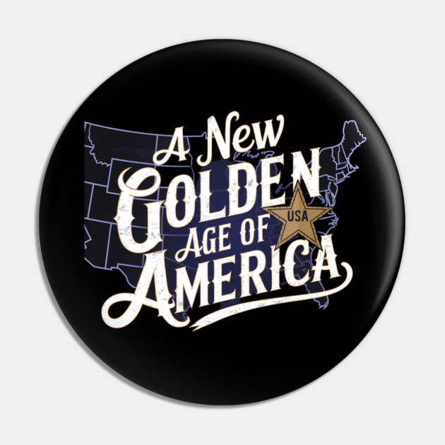 New Age of America, USA Flag Pin by logiamerch
