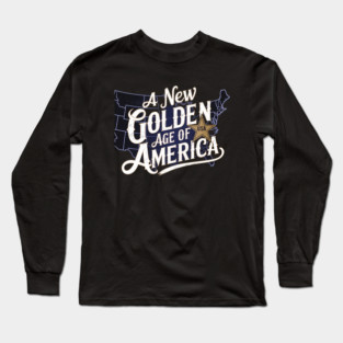 New Age of America, USA Flag Long Sleeve T-Shirt