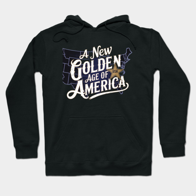 New Age of America, USA Flag Hoodie by logiamerch