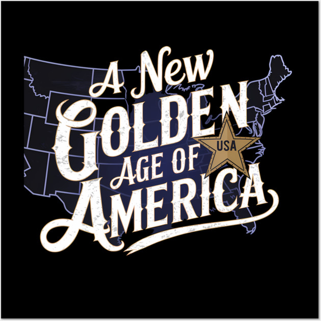 New Age of America, USA Flag Wall Art by logiamerch