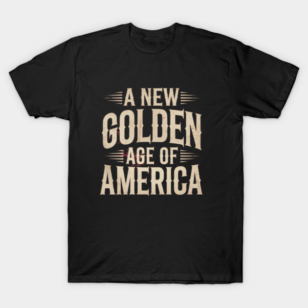 New Age of America, USA Flag T-Shirt by logiamerch