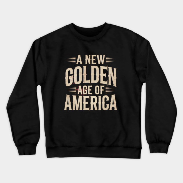 New Age of America, USA Flag Crewneck Sweatshirt by logiamerch