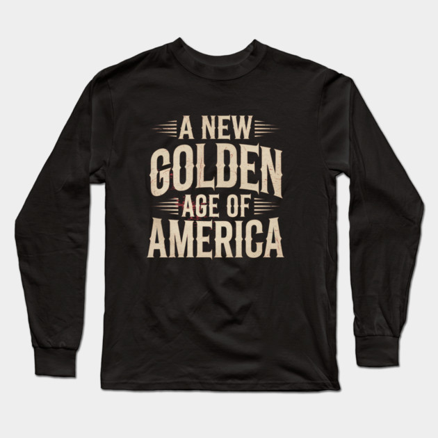 New Age of America, USA Flag Long Sleeve T-Shirt by logiamerch