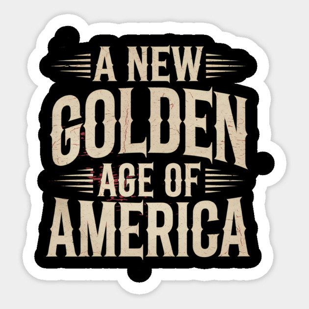 New Age of America, USA Flag Sticker by logiamerch