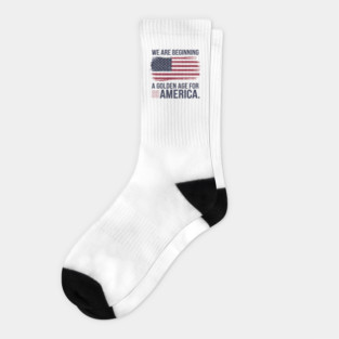 New Age of America, USA Flag, New Beginning Socks