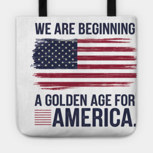 New Age of America, USA Flag, New Beginning Tote