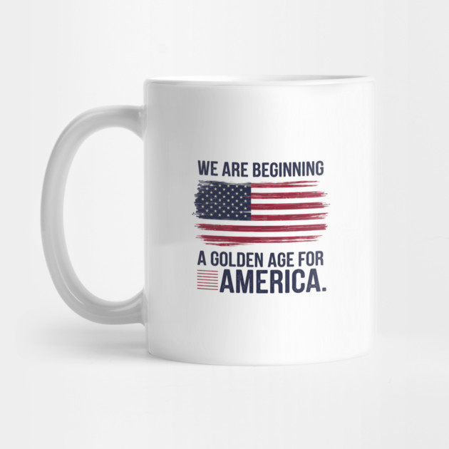 New Age of America, USA Flag, New Beginning by logiamerch