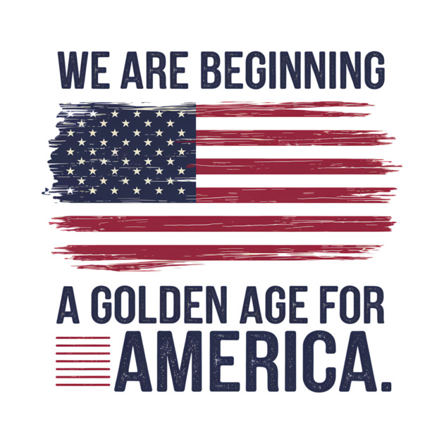 New Age of America, USA Flag, New Beginning by logiamerch