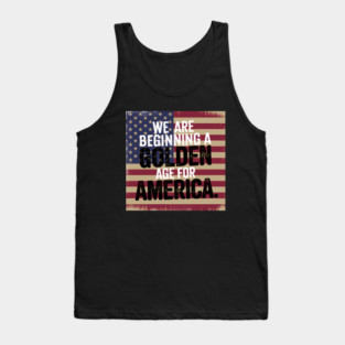 New Age of America, USA Flag, New Beginning Tank Top