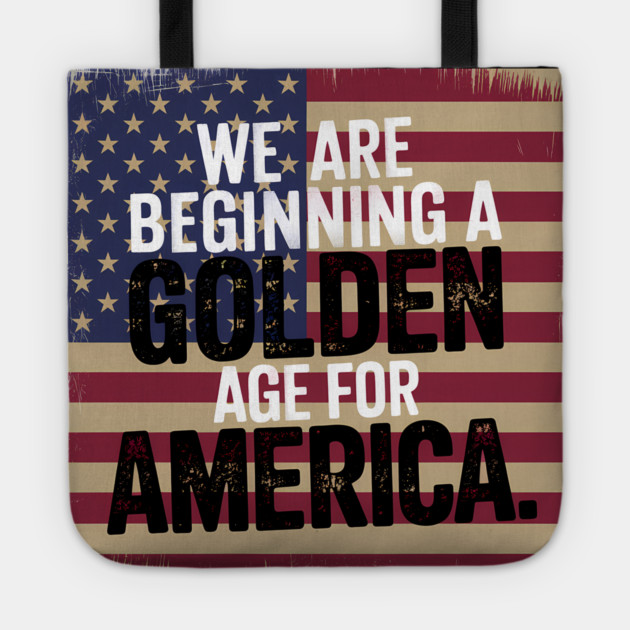 New Age of America, USA Flag, New Beginning Tote by logiamerch