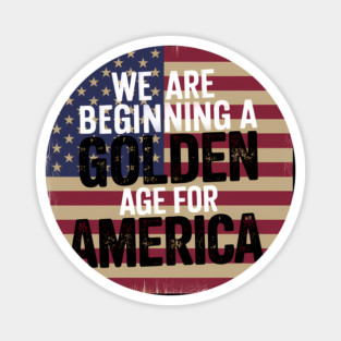 New Age of America, USA Flag, New Beginning Magnet