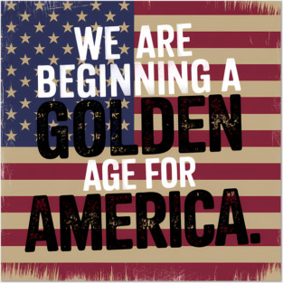 New Age of America, USA Flag, New Beginning Posters and Art