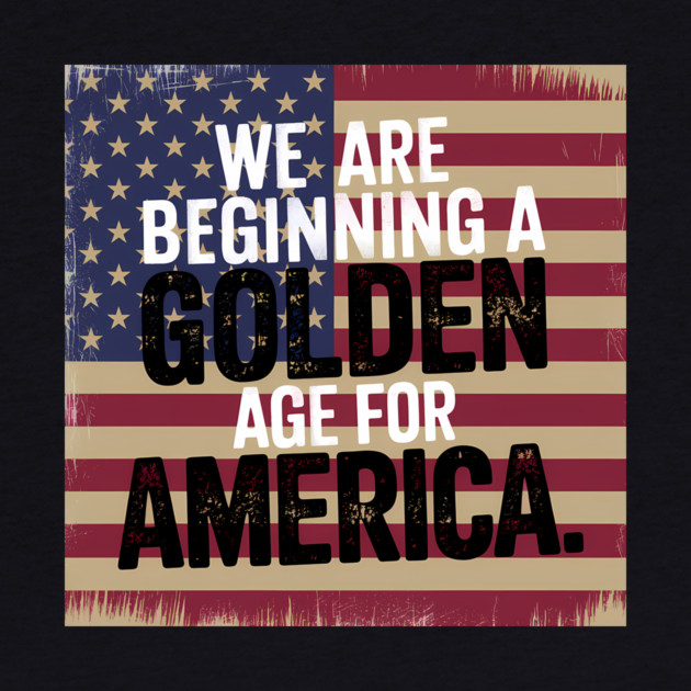 New Age of America, USA Flag, New Beginning by logiamerch