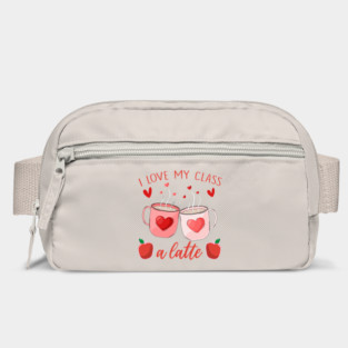 Teachers Valentine Day I Love My Class A Latte Coffee Women Bag