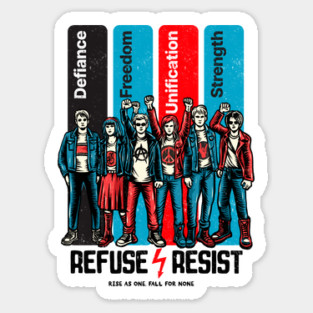 REFUSE / RESIST Sticker