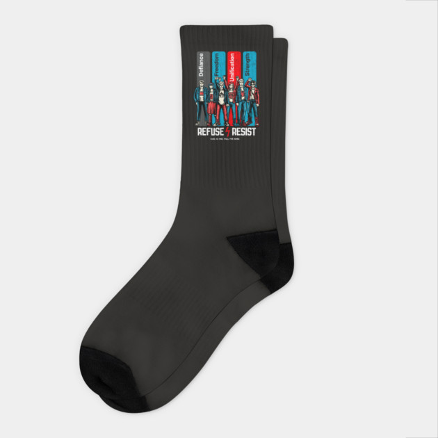 REFUSE / RESIST Socks by artslaves