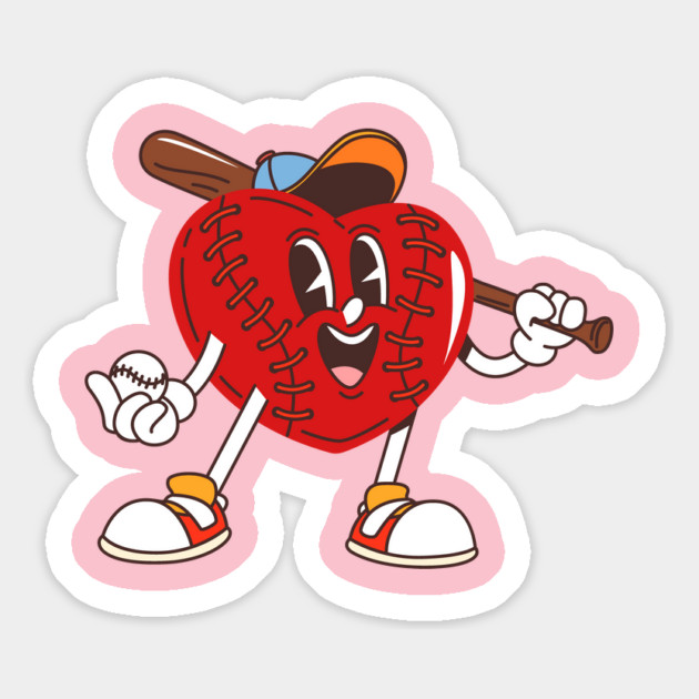 Baseball Valentines Day Baseball Boys Valentines Heart Kids Men Magnet by ArtistTee ⭐⭐⭐⭐⭐