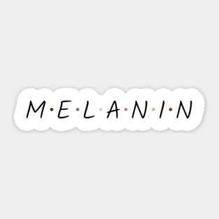 Simple Melanin (Blk Font) Sticker