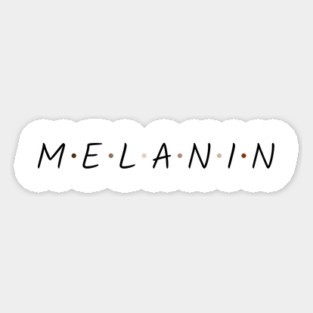 Simple Melanin (Blk Font) Magnet