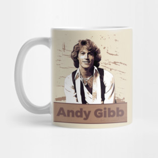 Andy gibb // Brown vintage Mug