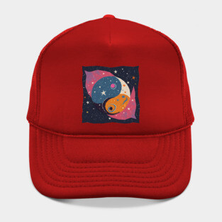 Bold Abstract Shapes - Vibrant Geometric Risograph Hat