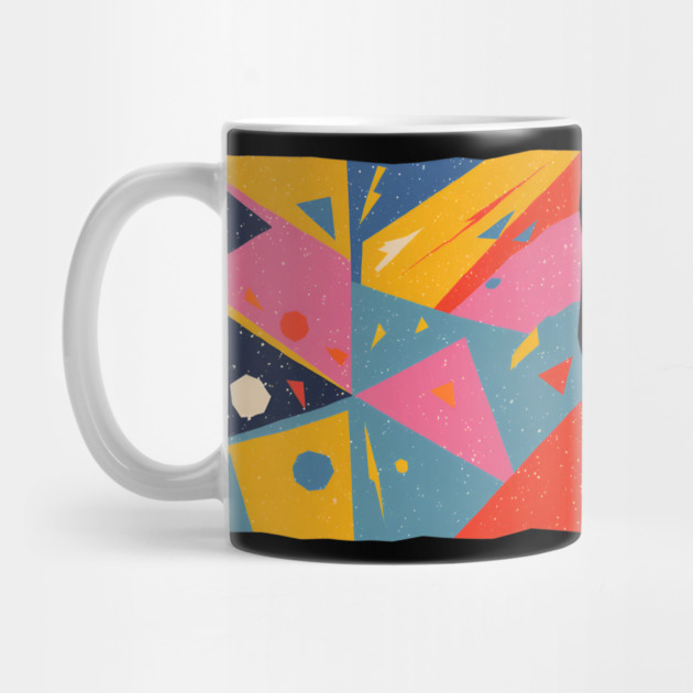 Bold Abstract Shapes - Colorful Geometric Risograph by TuncGK