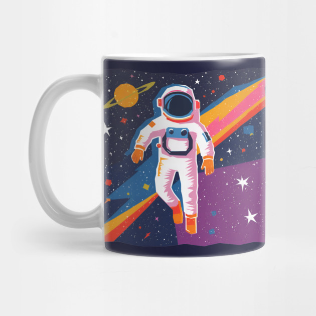 Bold Astronaut Illustration - Vibrant Space Art by TuncGK
