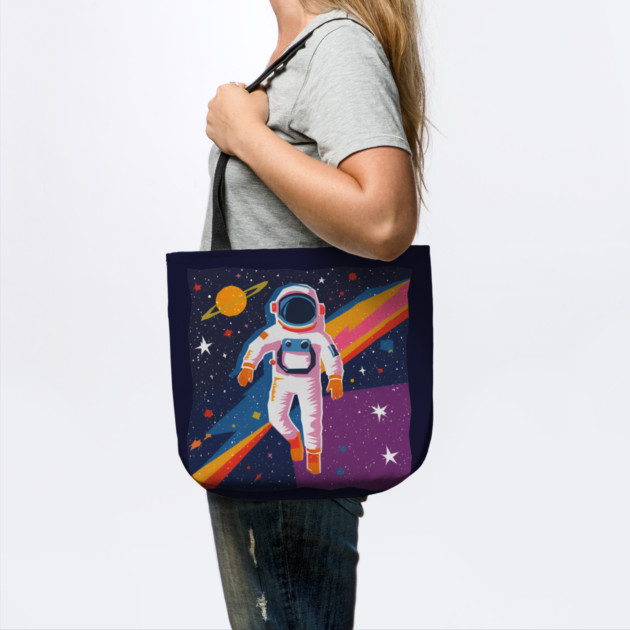 Bold Astronaut Illustration - Vibrant Space Art by TuncGK