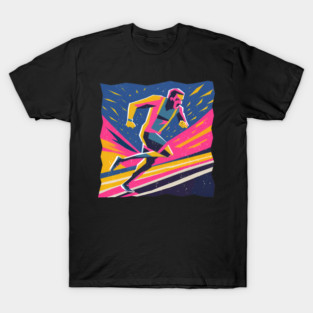 Angry Runner Racing - Pop Art Risograph Print T-Shirt
