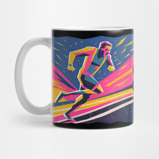 Angry Runner Racing - Pop Art Risograph Print by TuncGK