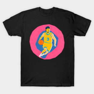Basketball Player in Motion - Vibrant Sports Print T-Shirt